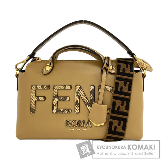 FENDI フェンディ バイザウェイ 2WAY ハンドバッグ パイソン レディース 中古