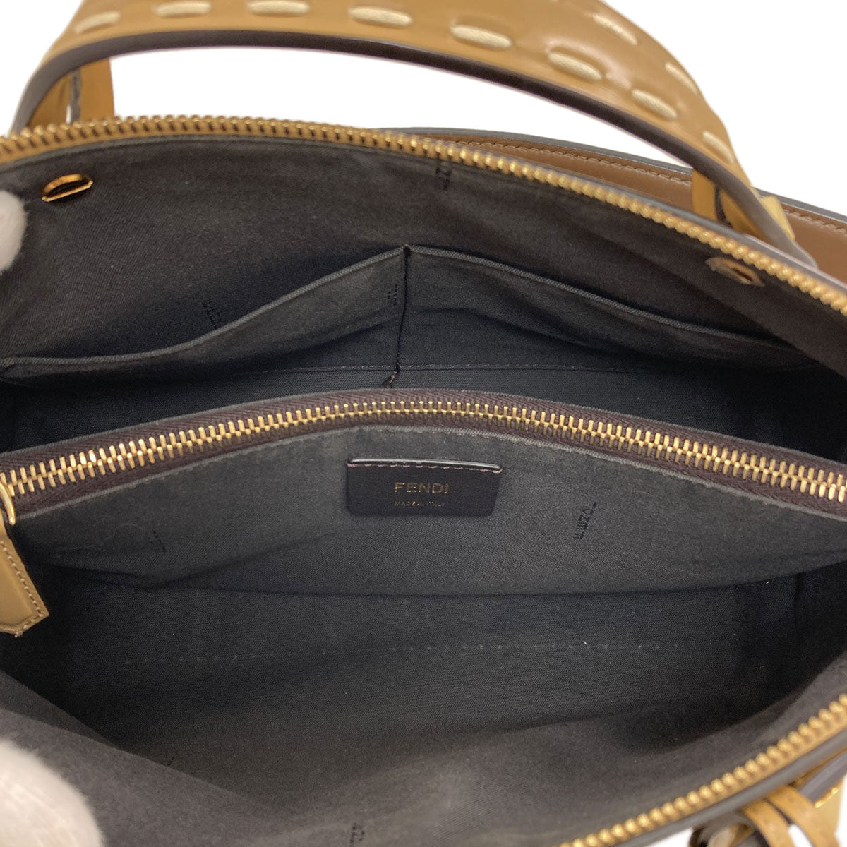 FENDI フェンディ バイザウェイ 2WAY ハンドバッグ パイソン レディース 中古