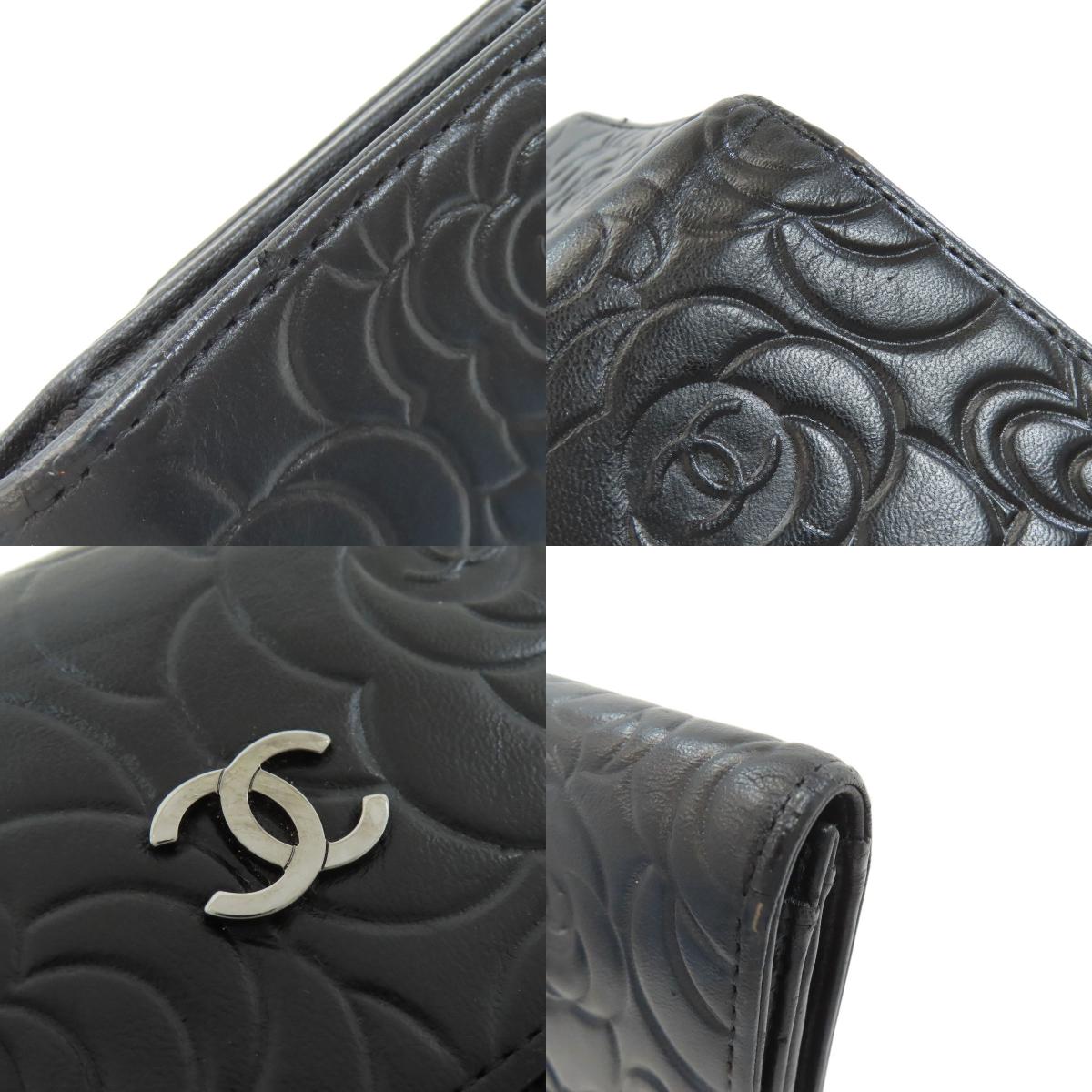 シャネル カメリア シルバー金具 長財布（小銭入れあり） 中古 商品画像19