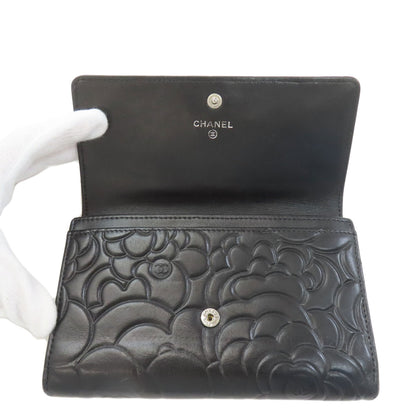 シャネル カメリア シルバー金具 長財布（小銭入れあり） 中古 商品画像5
