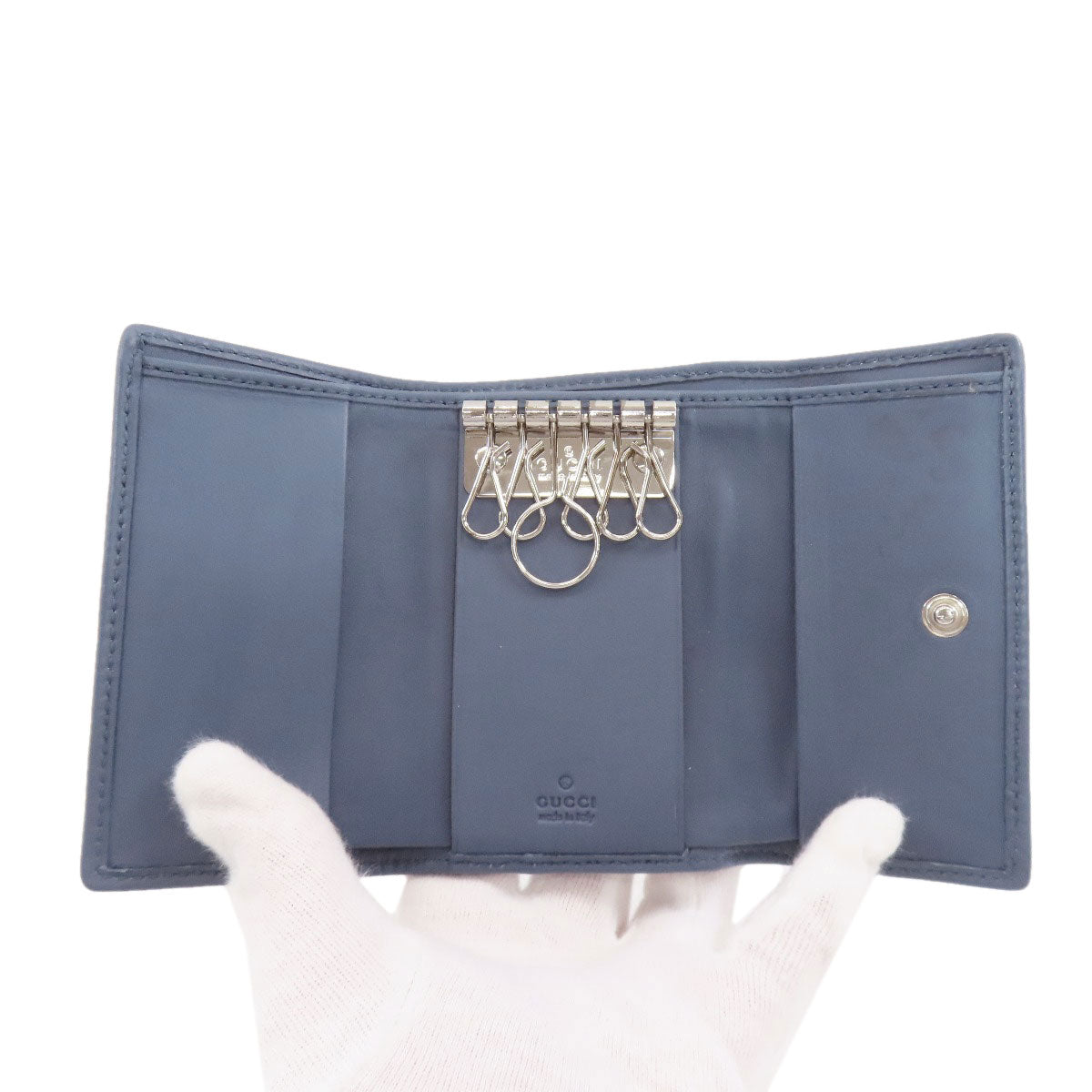 グッチ 256441 GGシグネチャー シマ 二つ折り財布（小銭入れあり） 中古 商品画像5