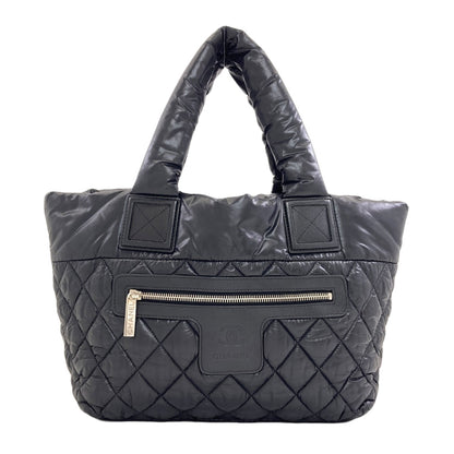 CHANEL シャネル コココクーン シルバー金具 ハンドバッグ ナイロン レディース 中古