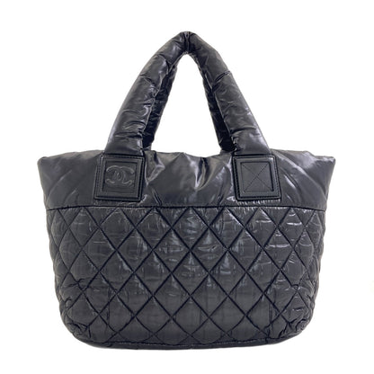 CHANEL シャネル コココクーン シルバー金具 ハンドバッグ ナイロン レディース 中古