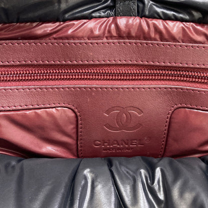 CHANEL シャネル コココクーン シルバー金具 ハンドバッグ ナイロン レディース 中古