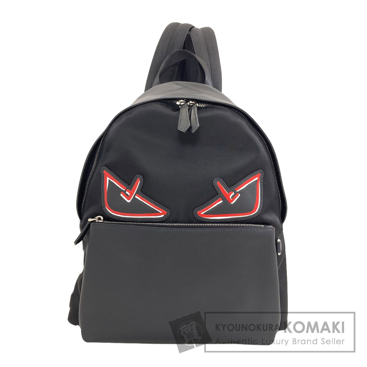 FENDI フェンディ バグズ モンスター リュック・デイパック カーフ レディース 中古