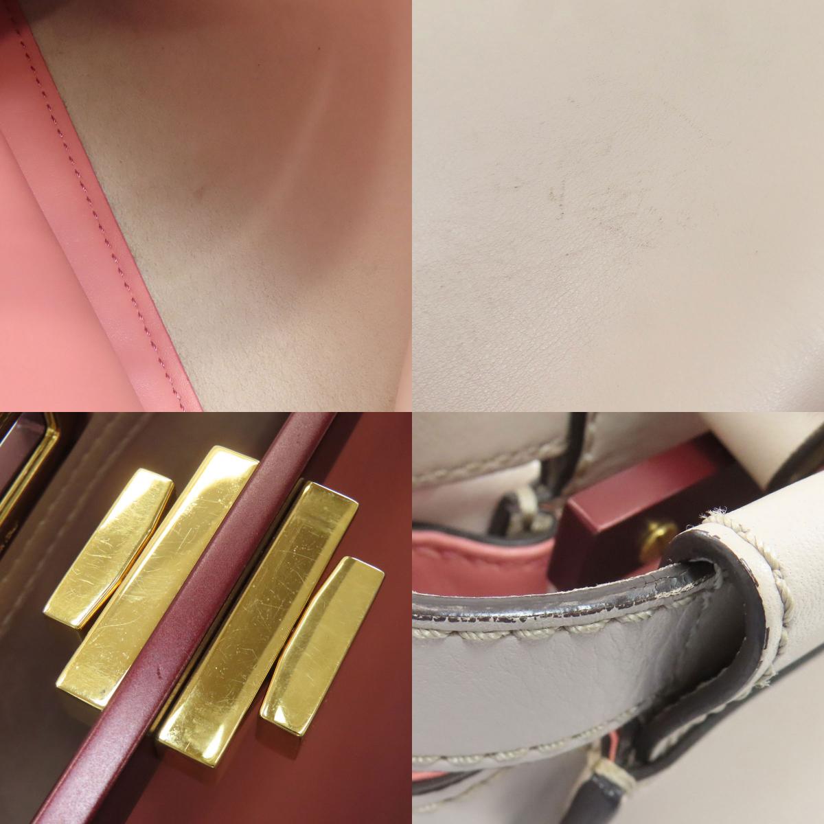 FENDI フェンディ ピーカブー 2WAY ハンドバッグ カーフ レディース 中古