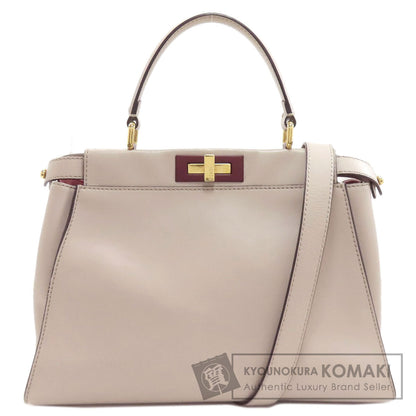 FENDI フェンディ ピーカブー 2WAY ハンドバッグ カーフ レディース 中古