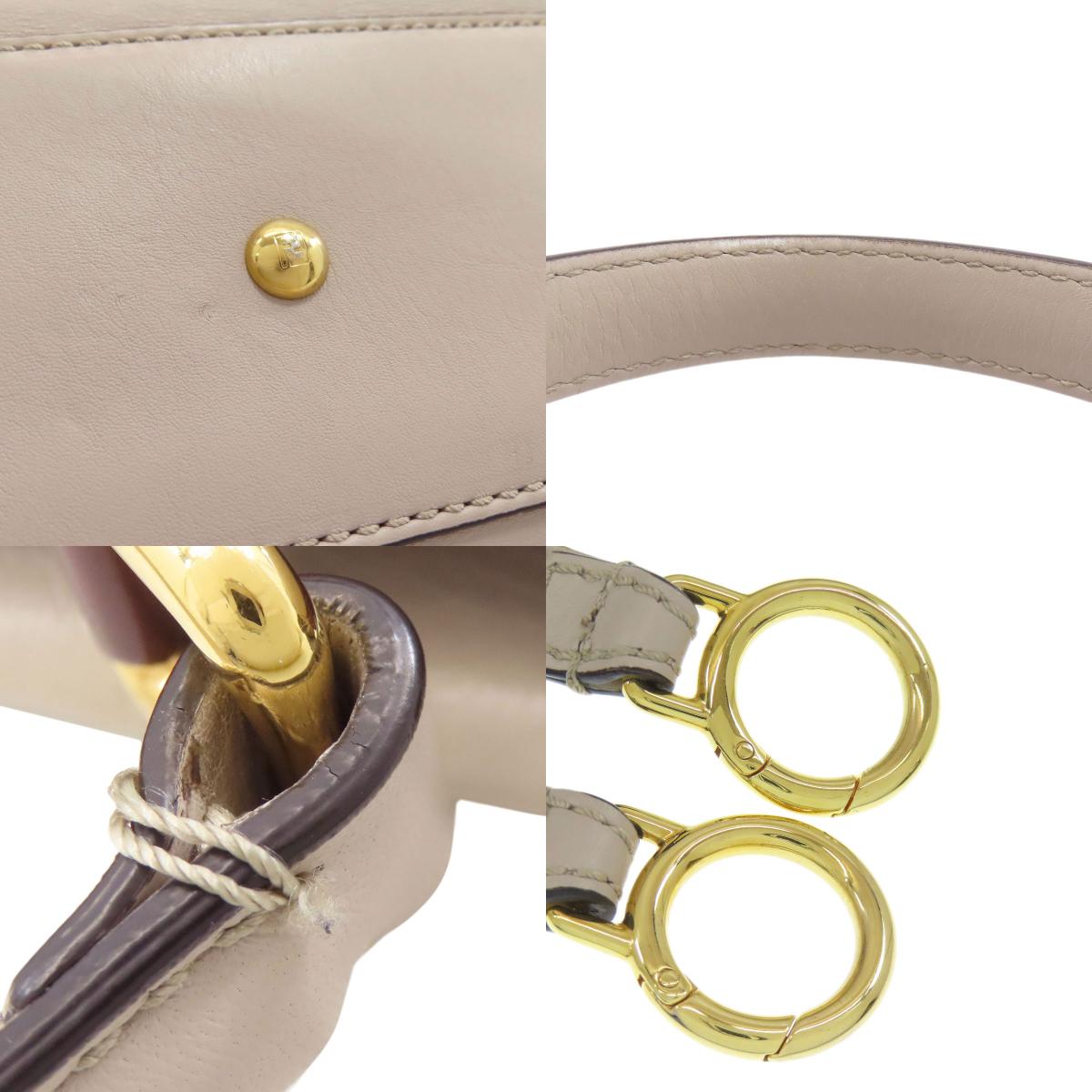 FENDI フェンディ ピーカブー 2WAY ハンドバッグ カーフ レディース 中古