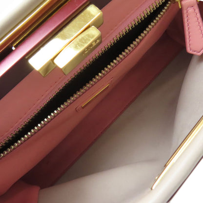 FENDI フェンディ ピーカブー 2WAY ハンドバッグ カーフ レディース 中古