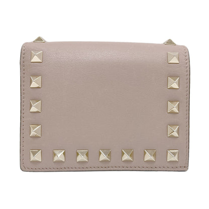 VALENTINO バレンティノ ロックスタッズ 二つ折り財布（小銭入れあり） レザー レディース 中古