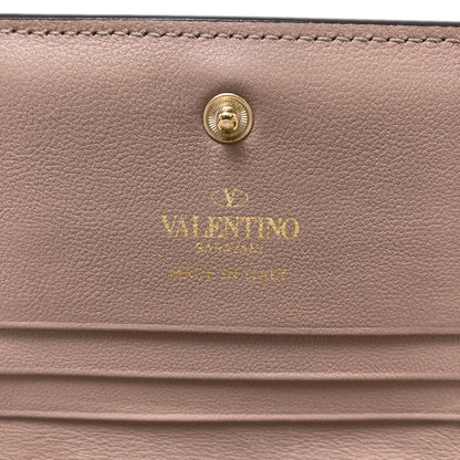 VALENTINO バレンティノ ロックスタッズ 二つ折り財布（小銭入れあり） レザー レディース 中古