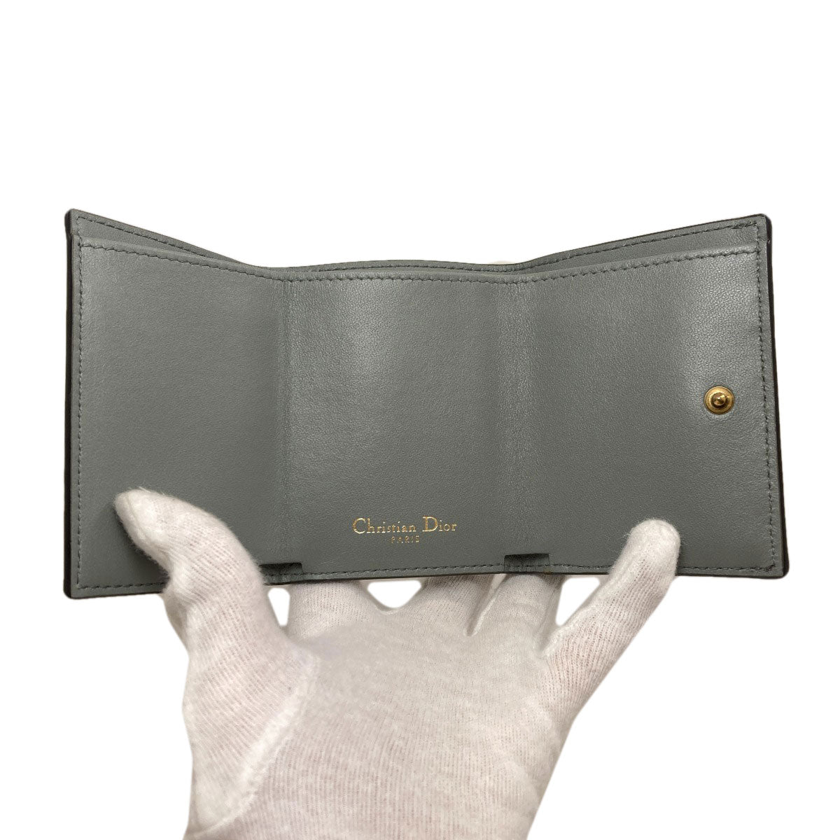 クリスチャンディオール サドル ロータス 二つ折り財布（小銭入れあり） 中古 商品画像5
