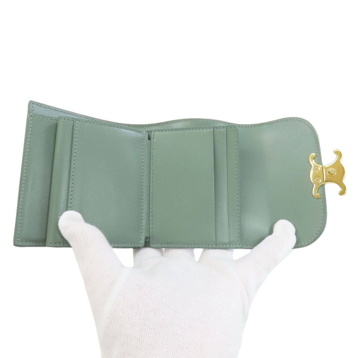 セリーヌ トリオンフ フラップ 三つ折り 二つ折り財布（小銭入れあり） 中古 商品画像5
