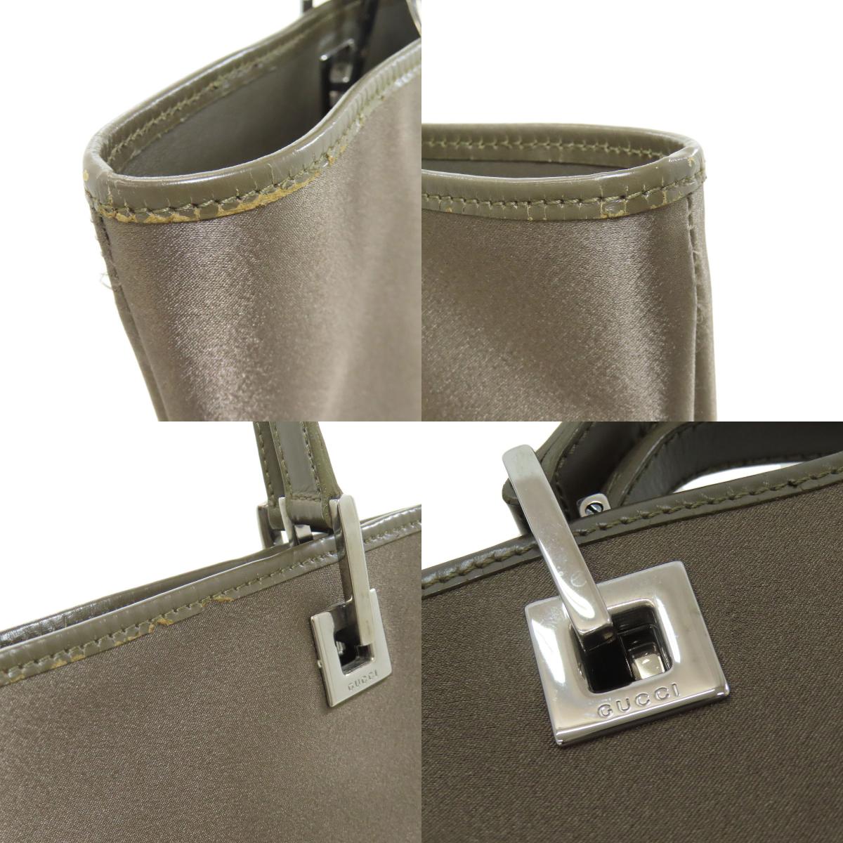 GUCCI グッチ 002・1998 ロゴ トートバッグ ナイロン レディース 中古