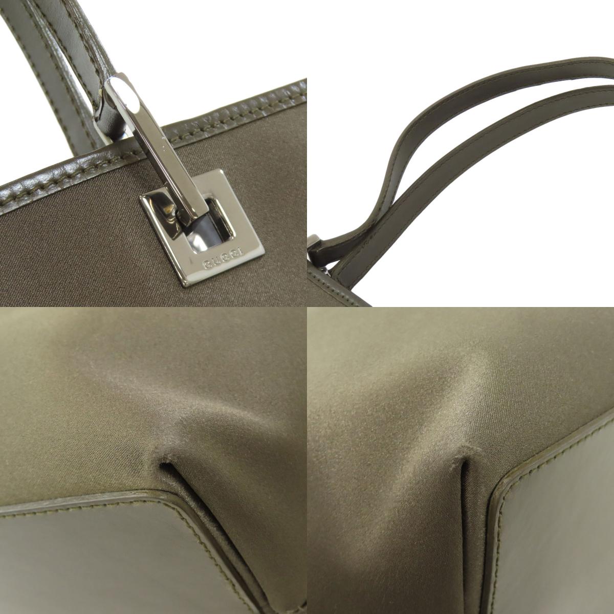 GUCCI グッチ 002・1998 ロゴ トートバッグ ナイロン レディース 中古