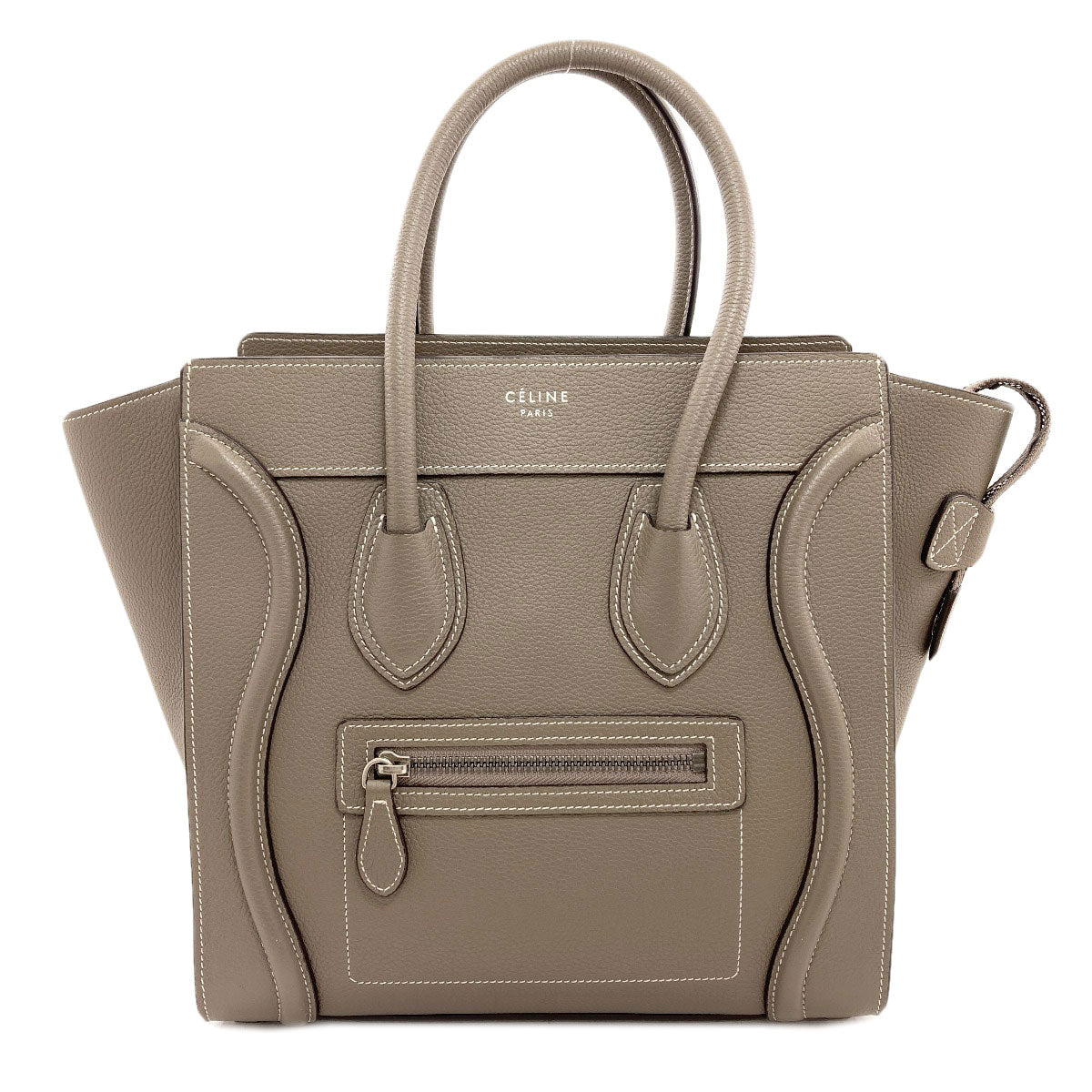CELINE セリーヌ ラゲージマイクロ ハンドバッグ カーフ レディース 中古