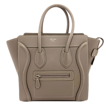 CELINE セリーヌ ラゲージマイクロ ハンドバッグ カーフ レディース 中古