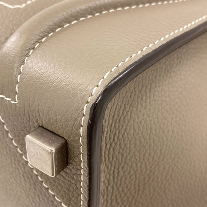 CELINE セリーヌ ラゲージマイクロ ハンドバッグ カーフ レディース 中古