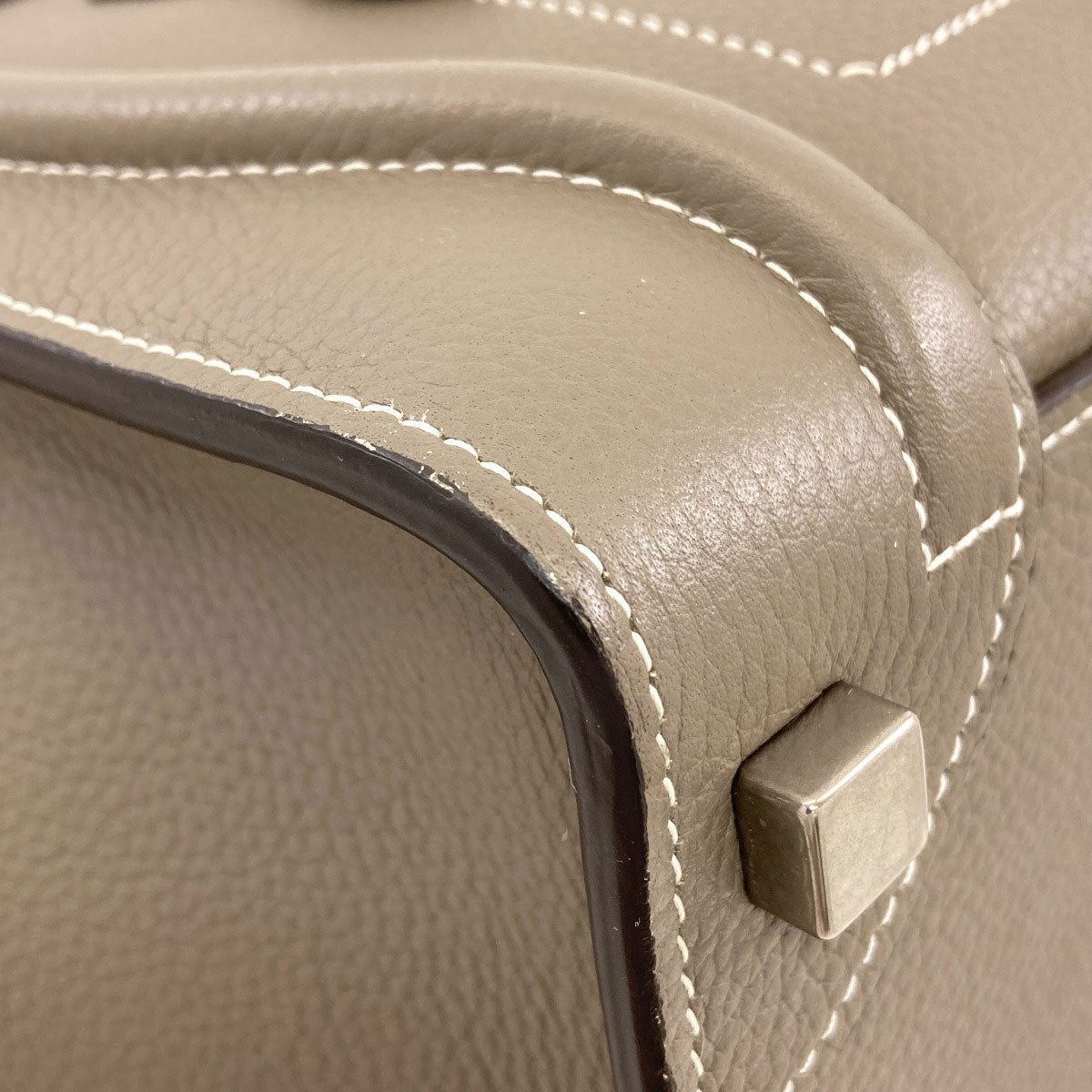 CELINE セリーヌ ラゲージマイクロ ハンドバッグ カーフ レディース 中古