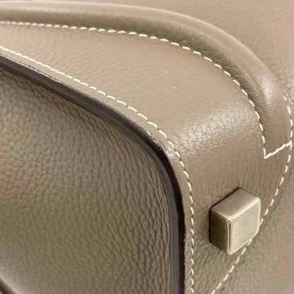 CELINE セリーヌ ラゲージマイクロ ハンドバッグ カーフ レディース 中古