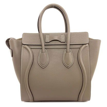 CELINE セリーヌ ラゲージマイクロ ハンドバッグ カーフ レディース 中古