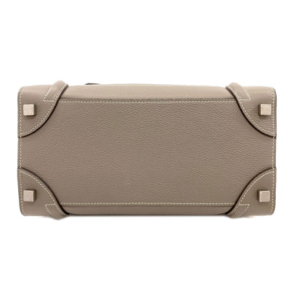 CELINE セリーヌ ラゲージマイクロ ハンドバッグ カーフ レディース 中古