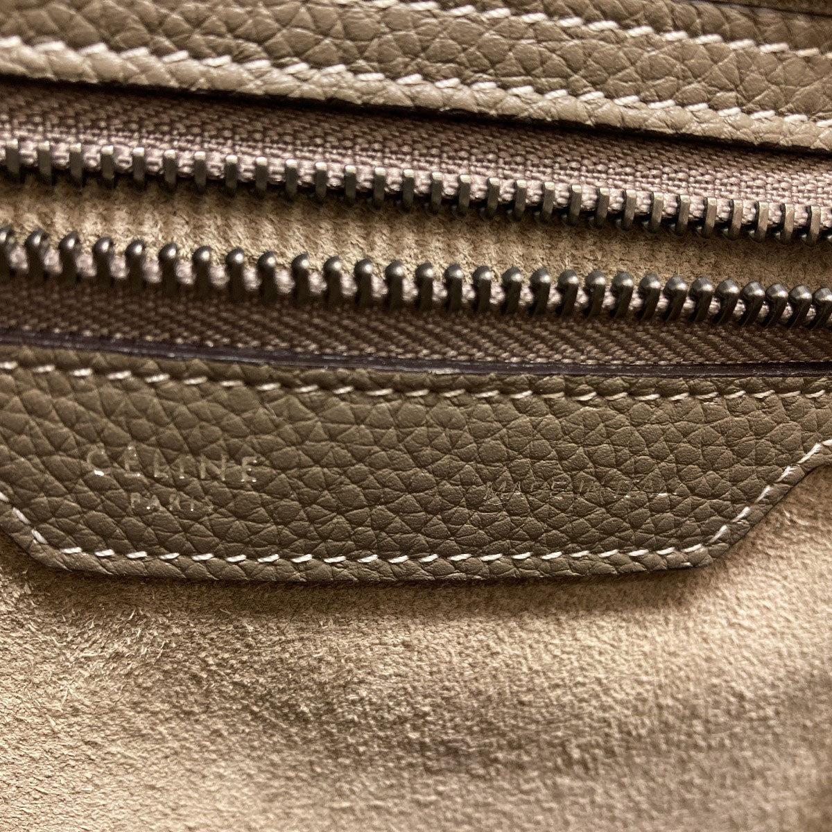 CELINE セリーヌ ラゲージマイクロ ハンドバッグ カーフ レディース 中古