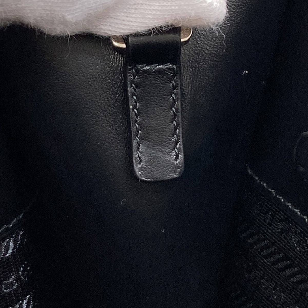 PRADA プラダ ロゴ ハンドバッグ カーフ レディース 中古