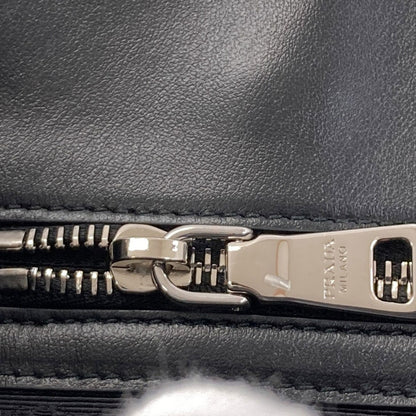 PRADA プラダ ロゴ ハンドバッグ カーフ レディース 中古