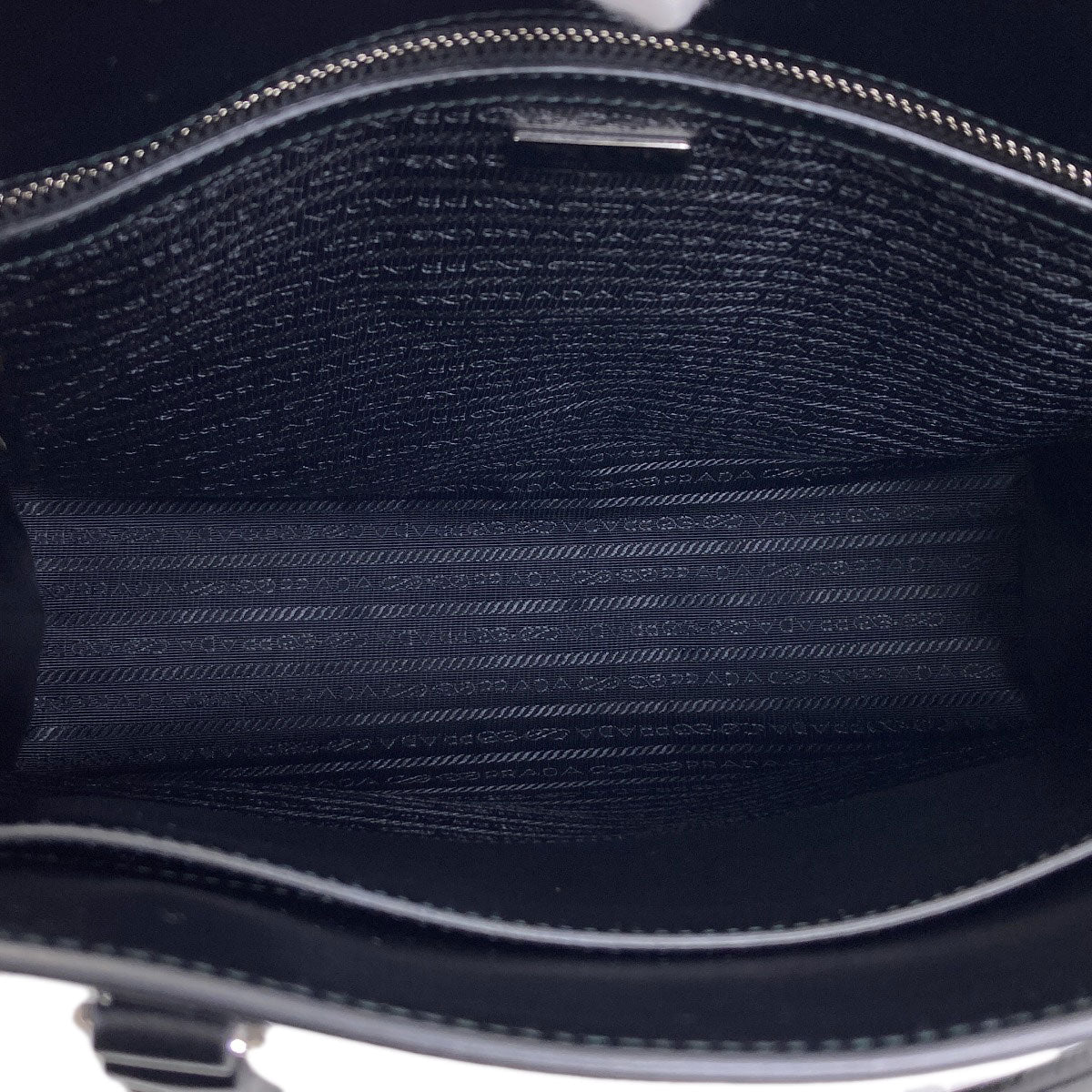 PRADA プラダ ロゴ ハンドバッグ カーフ レディース 中古
