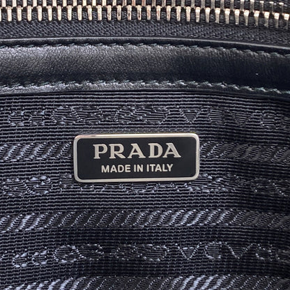 PRADA プラダ ロゴ ハンドバッグ カーフ レディース 中古