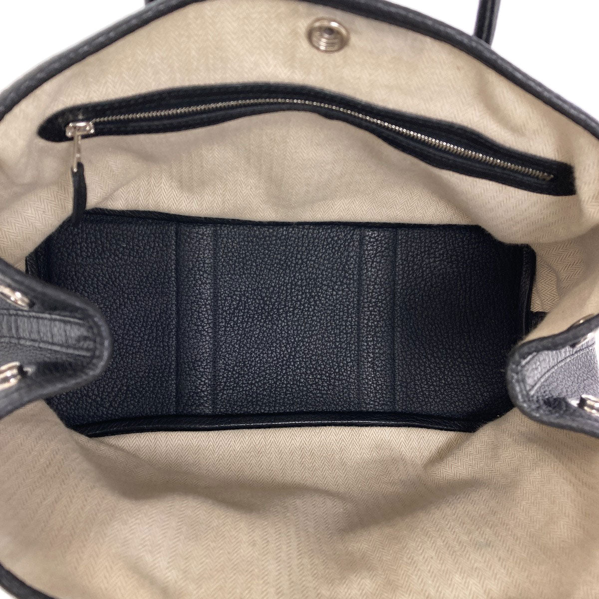 エルメス ガーデンパーティTPM シルバー金具 ハンドバッグ 中古 商品画像6