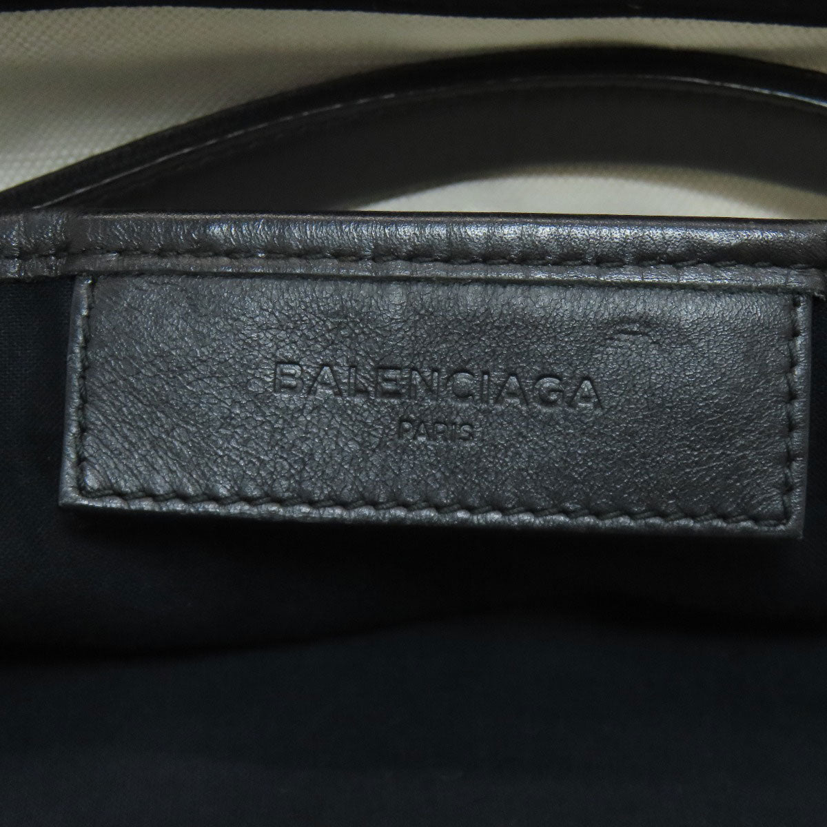 バレンシアガ 339933 ネイビーカバス ハンドバッグ 中古 商品画像7