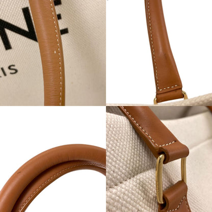 CELINE セリーヌ ホリゾンタル カバ ハンドバッグ キャンバス レディース 中古