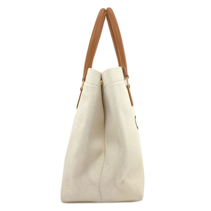 CELINE セリーヌ ホリゾンタル カバ ハンドバッグ キャンバス レディース 中古
