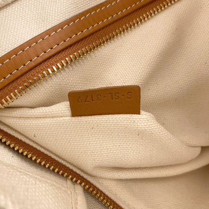 CELINE セリーヌ ホリゾンタル カバ ハンドバッグ キャンバス レディース 中古