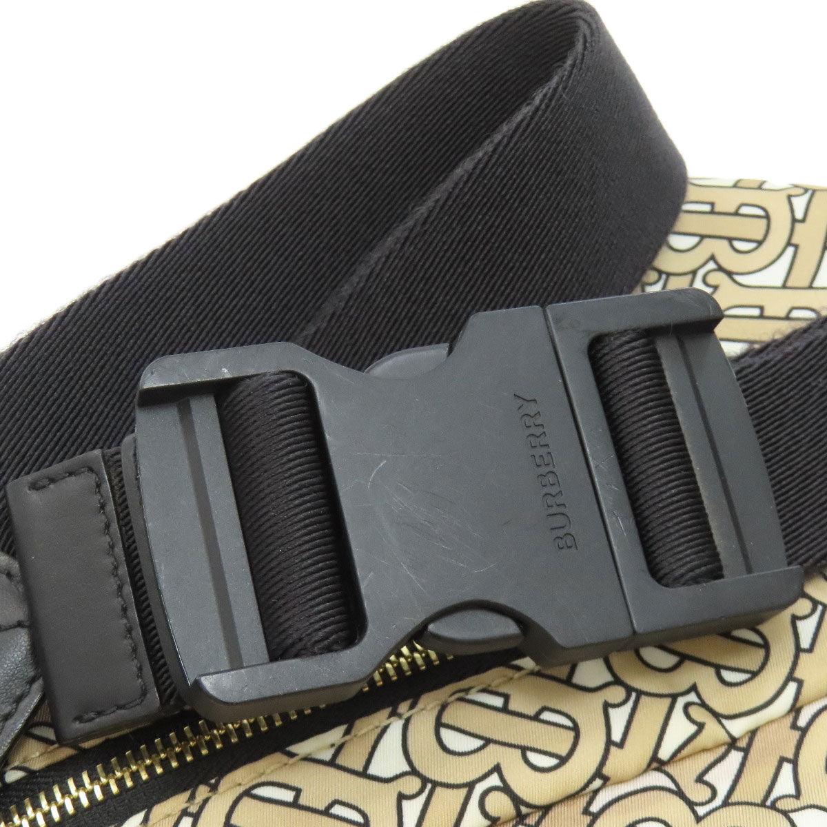 BURBERRY バーバリー TBモノグラム ボディバッグ ナイロン レディース 中古