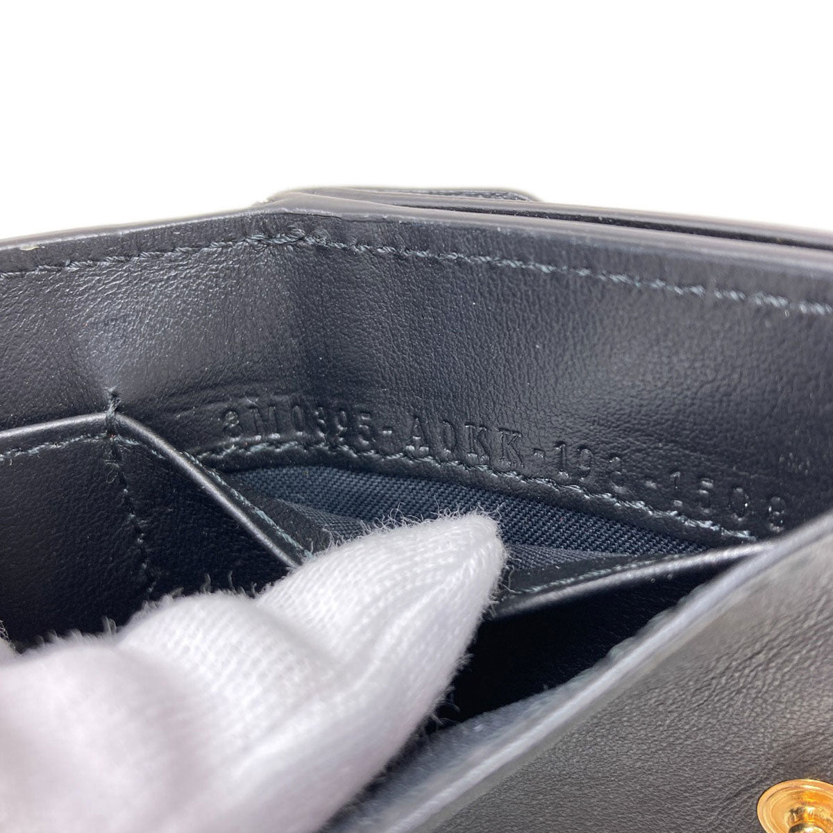 FENDI フェンディ エフ イズ フェンディ マイクロ トライフォールドウォレット 二つ折り財布（小銭入れあり） カーフ レディース 中古