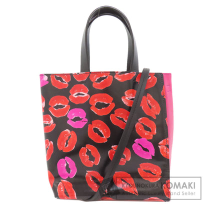 MARNI マルニ ミュゼオ リップ柄 2WAY ハンドバッグ レザー レディース 中古