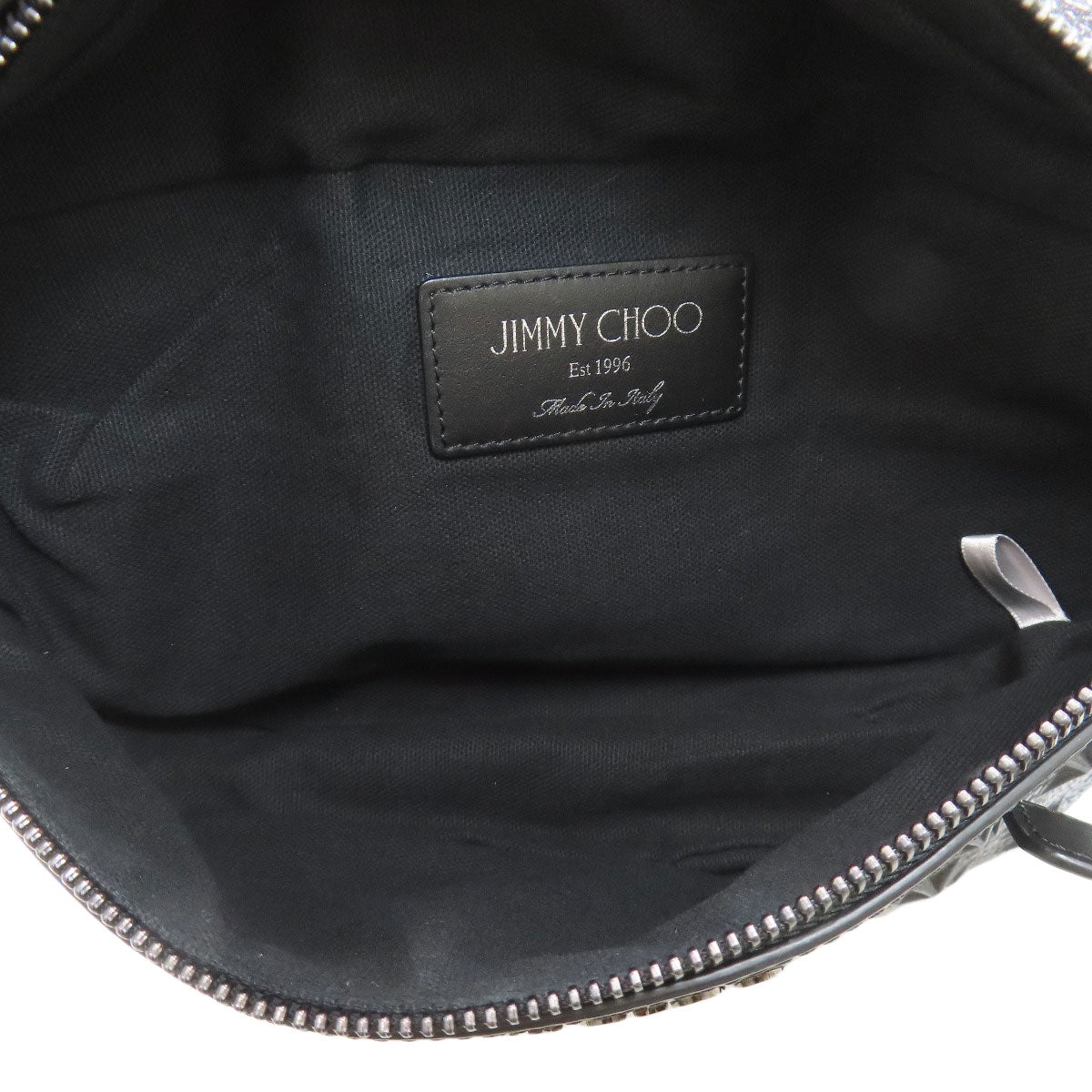 Jimmy Choo ジミーチュウ スターエンボス ボディバッグ レザー レディース 中古