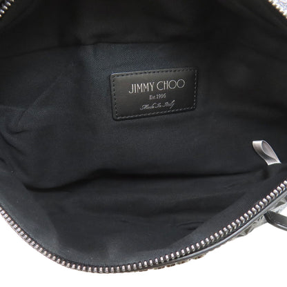 Jimmy Choo ジミーチュウ スターエンボス ボディバッグ レザー レディース 中古