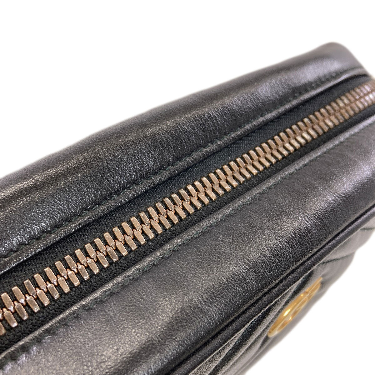 GUCCI グッチ 523365 GGマーモント ダブルG ショルダーバッグ レザー レディース 中古