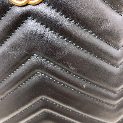 GUCCI グッチ 523365 GGマーモント ダブルG ショルダーバッグ レザー レディース 中古