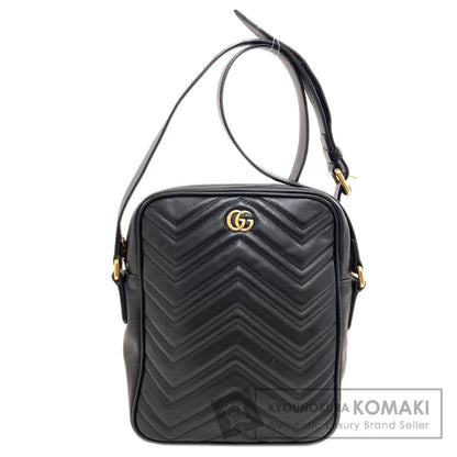 GUCCI グッチ 523365 GGマーモント ダブルG ショルダーバッグ レザー レディース 中古