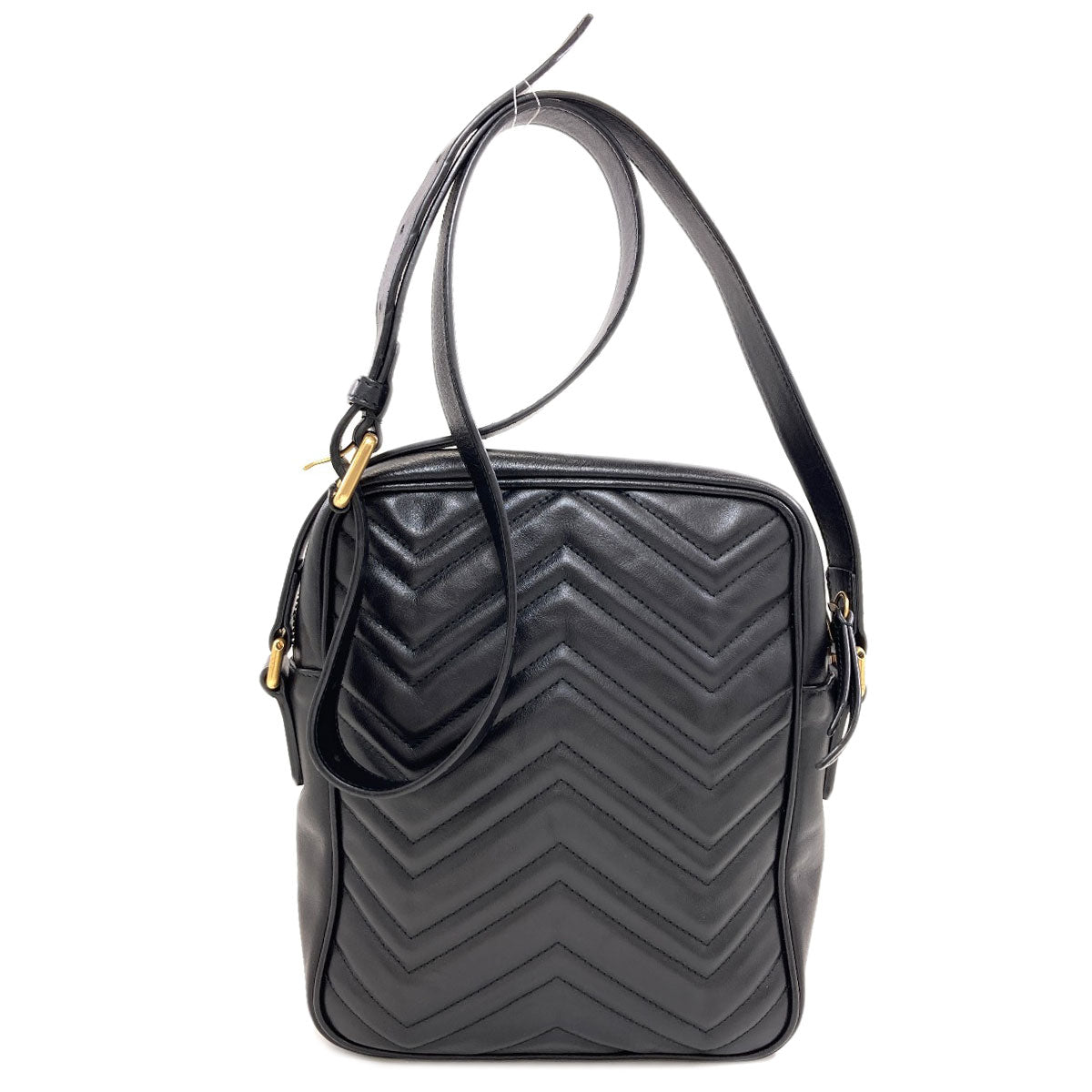 GUCCI グッチ 523365 GGマーモント ダブルG ショルダーバッグ レザー レディース 中古