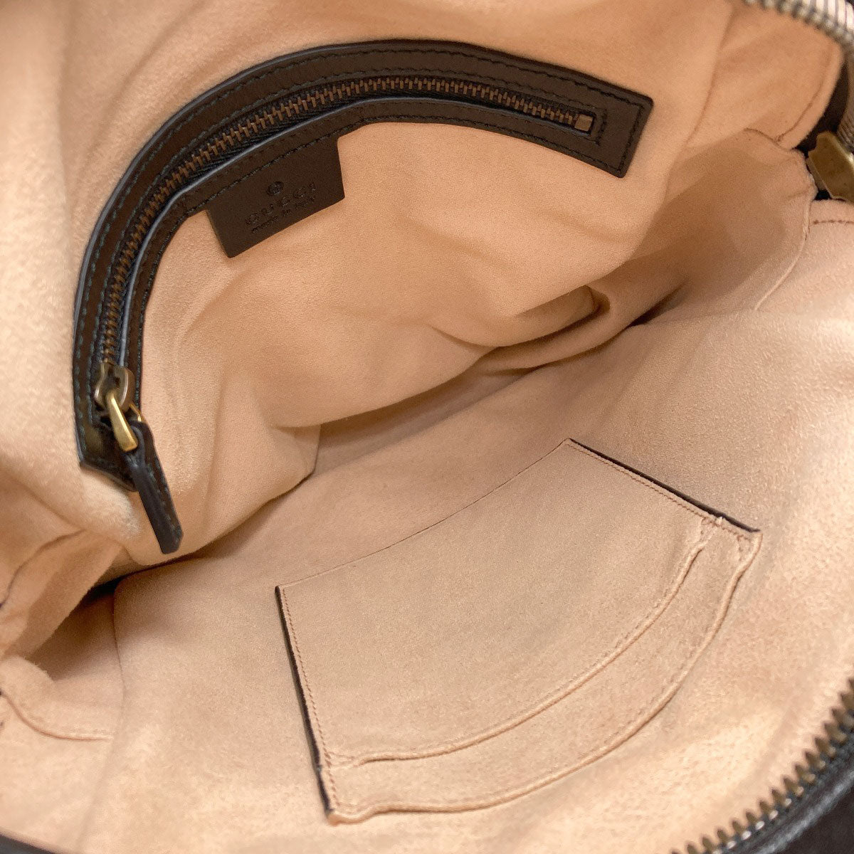 GUCCI グッチ 523365 GGマーモント ダブルG ショルダーバッグ レザー レディース 中古