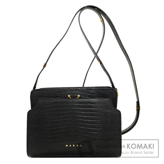 マルニ トランクリバース 型押し ショルダーバッグ 中古 商品画像1