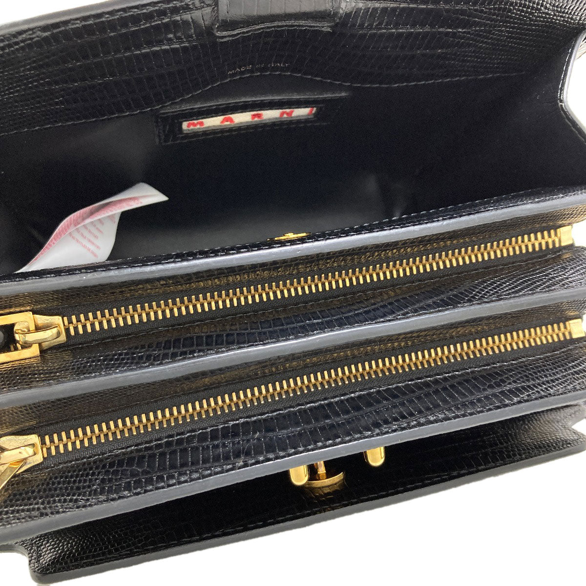 マルニ トランクリバース 型押し ショルダーバッグ 中古 商品画像6