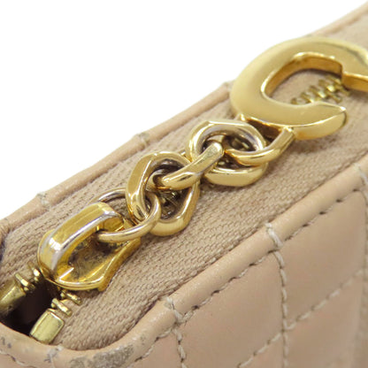 CELINE セリーヌ ラウンドファスナー キルティング 長財布（小銭入れあり） レザー レディース 中古