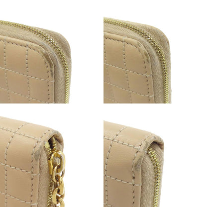 CELINE セリーヌ ラウンドファスナー キルティング 長財布（小銭入れあり） レザー レディース 中古